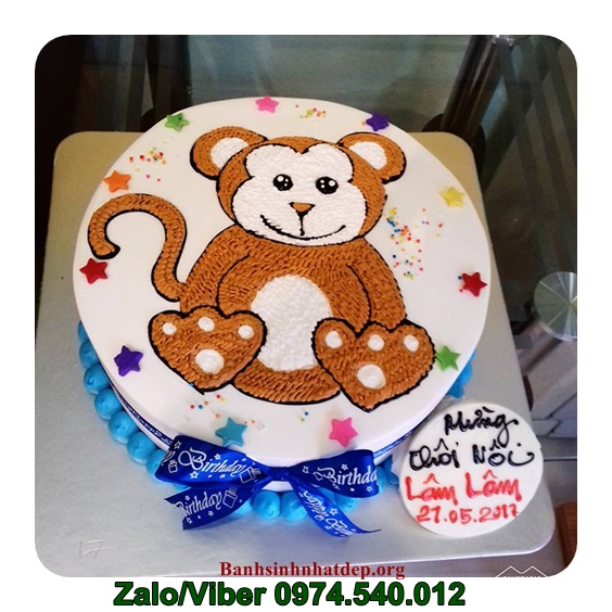 bánh kem hình con khỉ