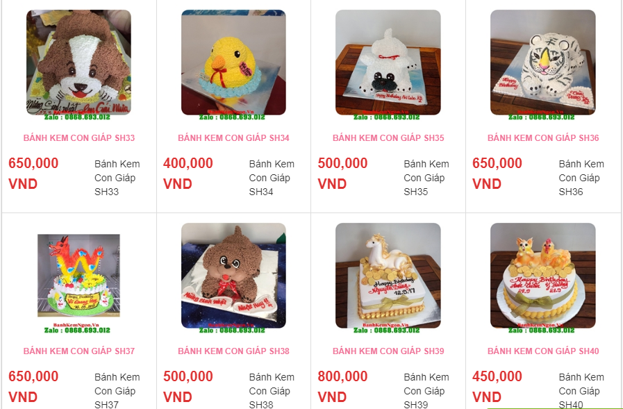 Đặt bánh kem ở Huyện Bắc Bình