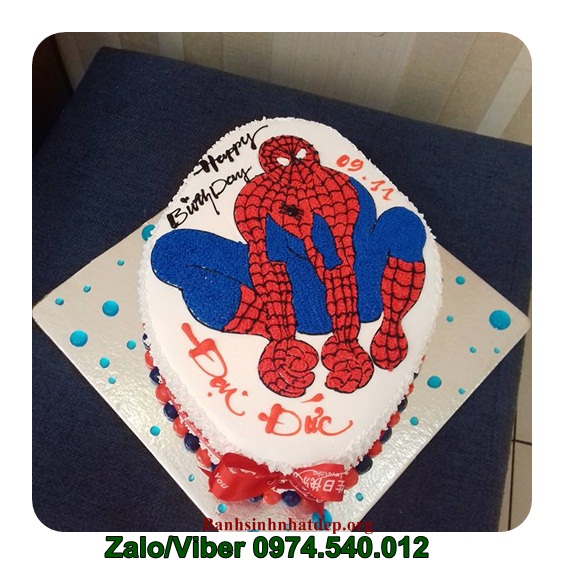 bánh sinh nhật siêu nhân nhện