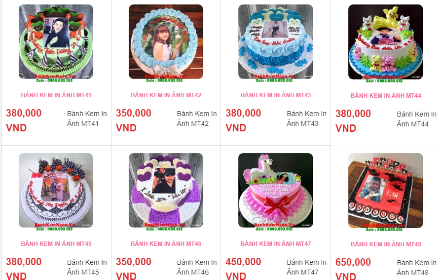 bánh sinh nhật ở Huyện Trùng Khánh