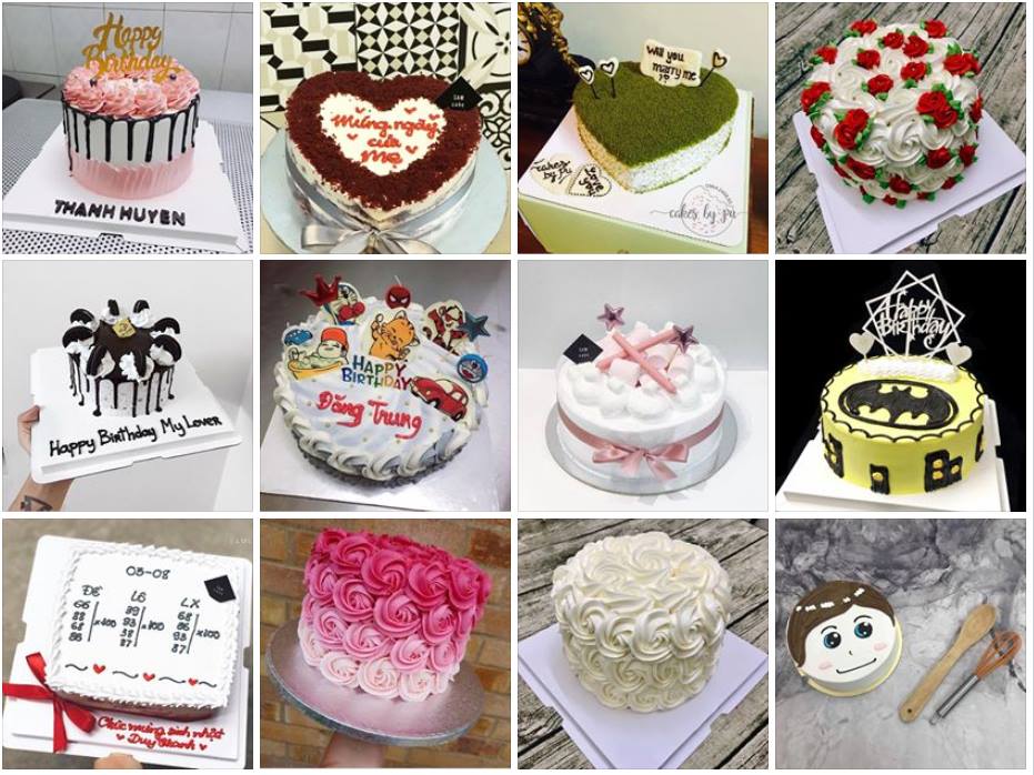 bánh sinh nhật huyện Thông nông