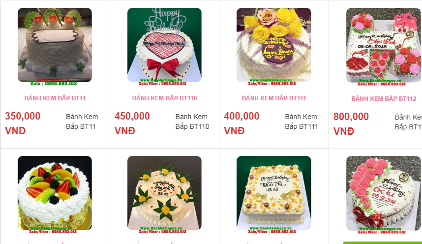 bánh sinh nhật huyện Phú Quý