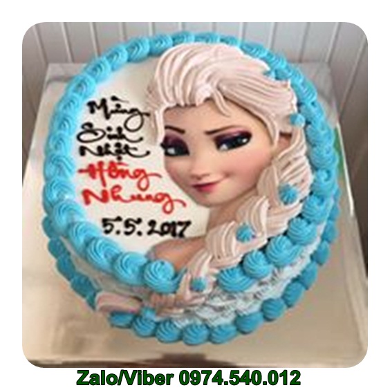 bánh kem công chúa elsa