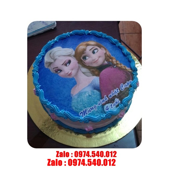 bánh kem công chúa Elsa