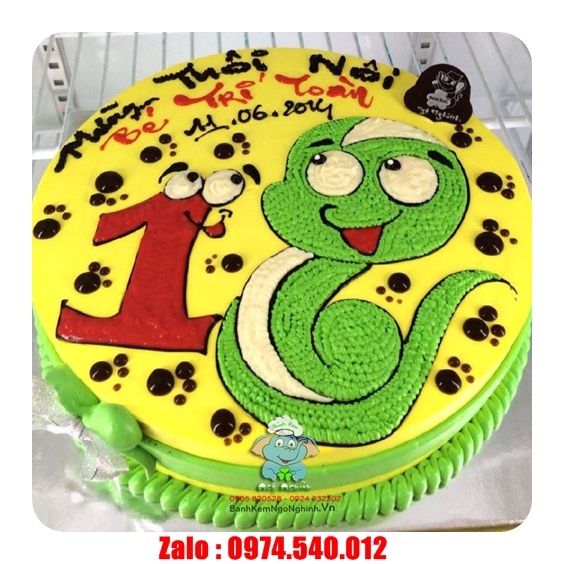 bánh sinh nhật con rắn