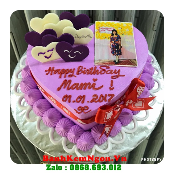 Bánh kem in ảnh ở Quy Nhơn