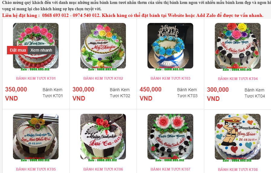 bánh kem phan thiết