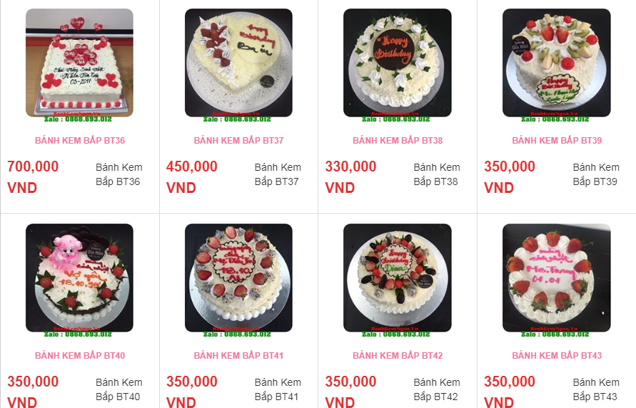 giao bánh kem ở huyện bắc bình