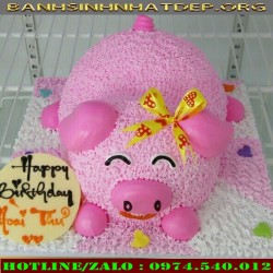 banh kem con heo